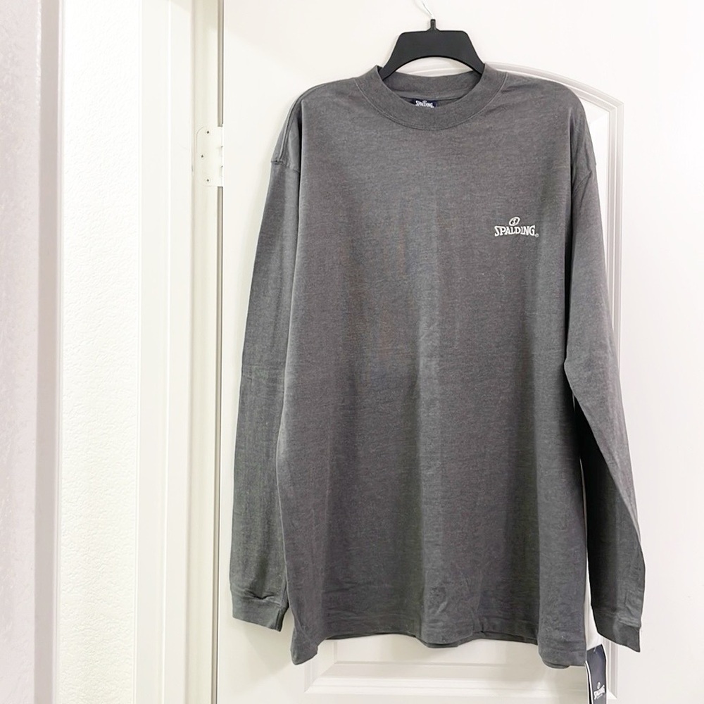 NEW Spalding gray long sleeve shirt